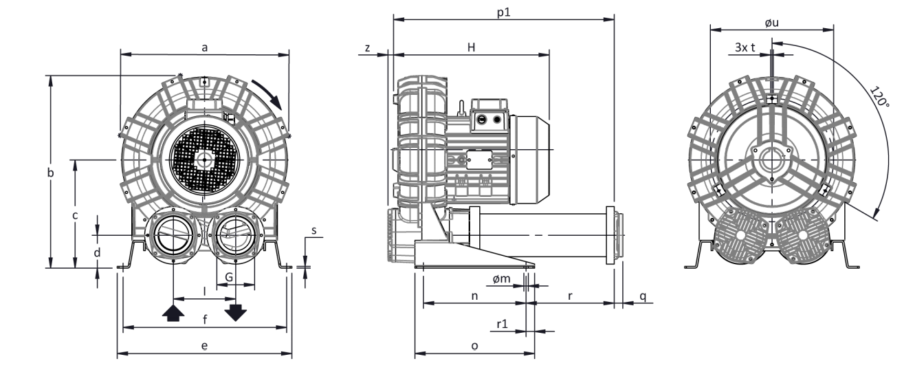 Габаритные размеры (чертеж) FPZ SCL K10 MD 7.5