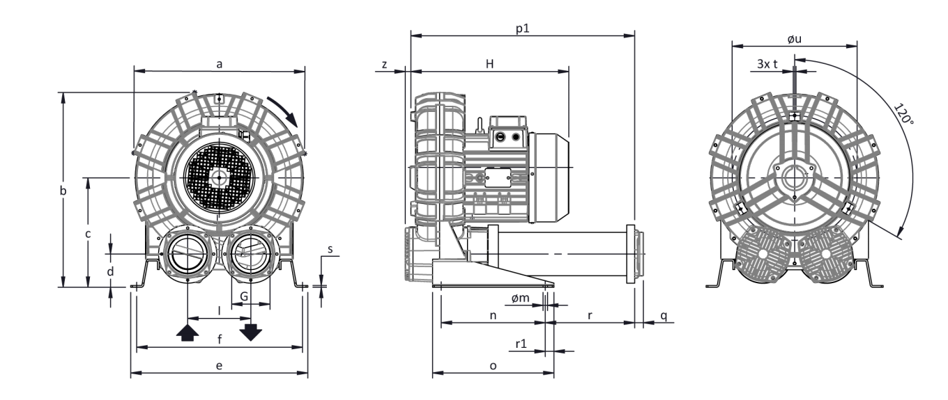 Габаритные размеры (чертеж) FPZ SCL K12 MD 15.0