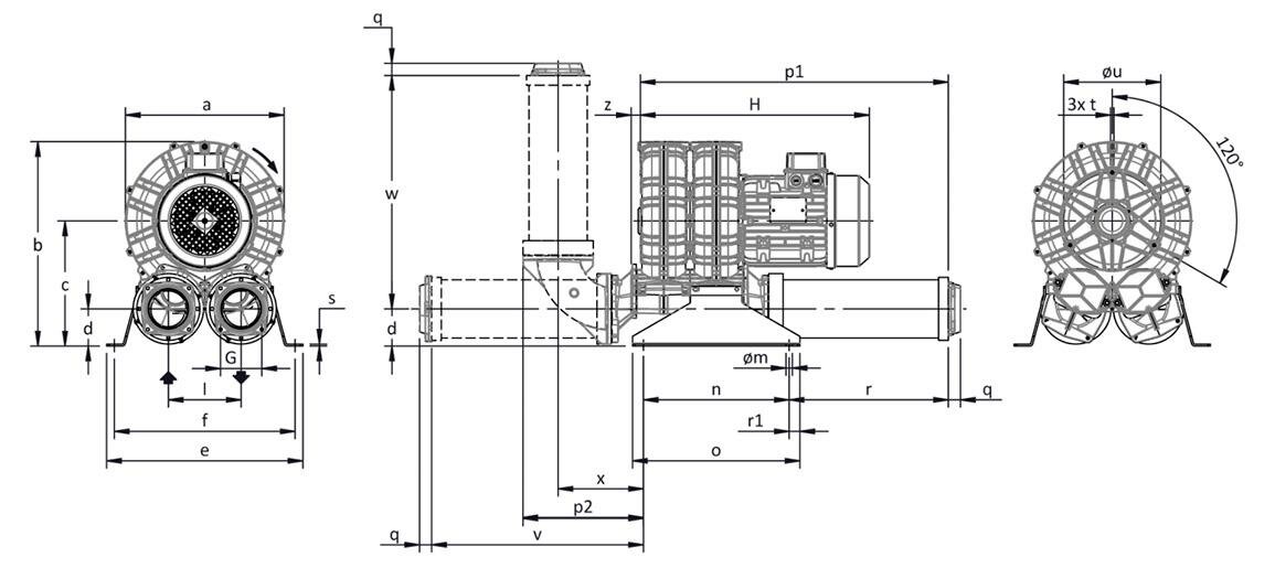 Габаритные размеры (чертеж) FPZ SCL K06 TS 4.0