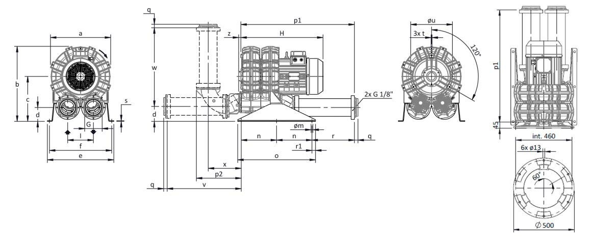 Габаритные размеры (чертеж) FPZ SCL K11 TS 15.0